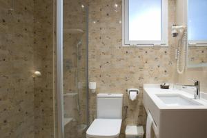 Koupelna v ubytování Hotel Rosa