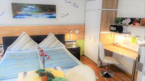 Kuchyň nebo kuchyňský kout v ubytování Hotel Garni Rodenbach