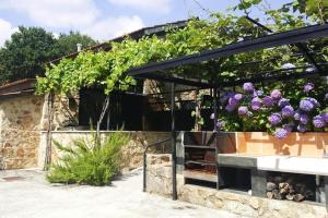 a building with a bunch of purple flowers at Holiday Home Vale de Cambra - PON03240-F in Vale de Cambra