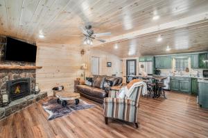 Posezení v ubytování The Cozy Cabin