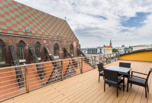Balkón alebo terasa v ubytovaní Qubus Hotel Wrocław
