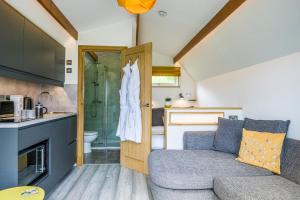 A kitchen or kitchenette at Bonnie Barns - Luxury Lodges with hot tubs