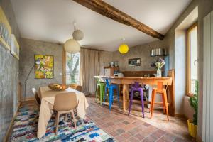 Dining area in a vendégházakat