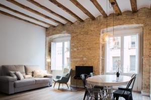 Χώρος καθιστικού στο Apartamentos Almada