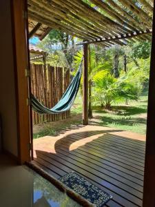 Um jardim em Pousada Maritacas do Sana