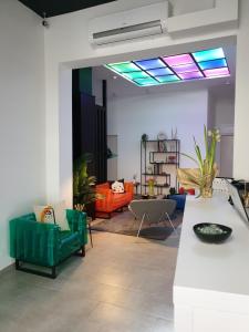 Posezení v ubytování Butik Art Hotel