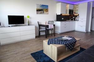 Küche/Küchenzeile in der Unterkunft Haus "Jan am Strand" Appartement JAN002