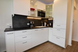Küche/Küchenzeile in der Unterkunft Haus "Jan am Strand" Appartement JAN002