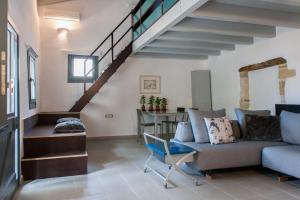 Posezení v ubytování Chorio House Platanias