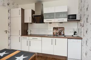 Kuchyň nebo kuchyňský kout v ubytování Haus "Luv und Lee" Appartement LUV27
