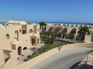 a view from the balcony of a building at The view studio in Hurghada