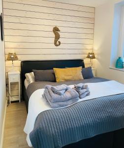 Postel nebo postele na pokoji v ubytování Ankerplatz Timmendorfer Strand