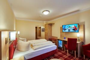 TV in/ali zabaviščno središče v nastanitvi Hotel Elbparadies