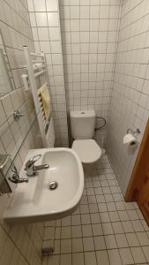 Koupelna v ubytování Penzion apartmány Aninka