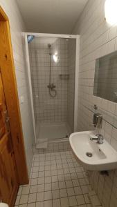 Koupelna v ubytování Penzion apartmány Aninka