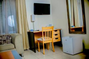 Posezení v ubytování One Click Hotel