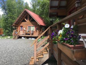 Zahrada ubytování Hatcher Pass Cabins