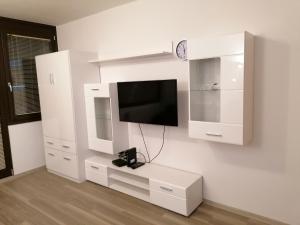 TV a/nebo společenská místnost v ubytování Apartma Kuhar