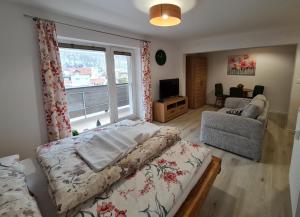 Posteľ alebo postele v izbe v ubytovaní Apartmán FILIP