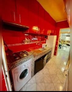 A cozinha ou kitchenette de A lovely apartment with a nice view