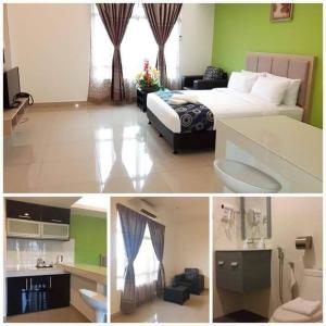 Η κουζίνα ή μικρή κουζίνα στο SQ Studio deviana Wakaf Che Yeh