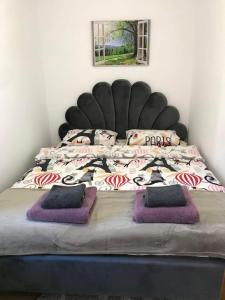 Postel nebo postele na pokoji v ubytování Casa Sonia Sighisoara