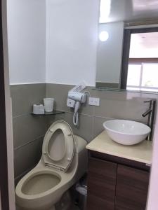 Koupelna v ubytování Hotel Hernández CTG