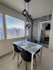 Kuchyň nebo kuchyňský kout v ubytování Nika Apartments