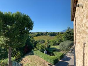 a view of a garden from the side of a building at Casa Berardi Residenza Storica in Ortona