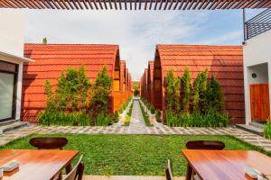 Zahrada ubytování Omah Lumbung Yogyakarta