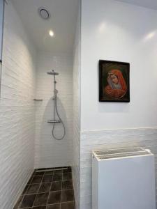 Ванна кімната в Le Moulin de L'Abbaye Notre Dame du Vivier