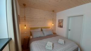 Posteľ alebo postele v izbe v ubytovaní VILLETTA Apartmán