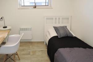 Posteľ alebo postele v izbe v ubytovaní Apartment, Lukecin
