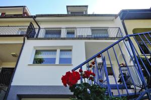 Balkón alebo terasa v ubytovaní Terraced House near Baltic Sea & Wolinski Park