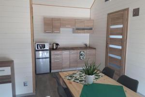 A kitchen or kitchenette at holiday home, Jezierzany