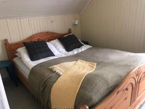 Postel nebo postele na pokoji v ubytování Lofoten Hiking Lodge