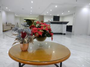 Kuchyň nebo kuchyňský kout v ubytování Via Venetto Flat Fortaleza vista mar linda