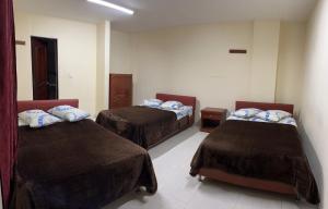 Postel nebo postele na pokoji v ubytování Hotel Vigua
