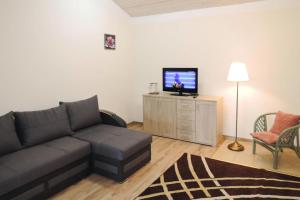 TV a/nebo společenská místnost v ubytování Holiday Home with a large terrace in Kolczewo