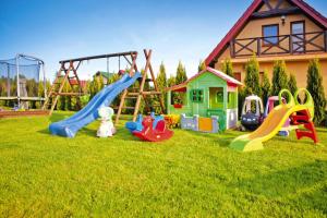 Детская игровая зона в Half of holiday home, terrace, playground