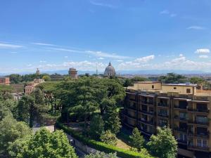 a view of the city from a building at Hotel Nova Domus Aurelia in Rome