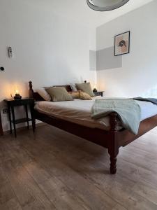 a bedroom with a large bed in a room at Villa Gem in Mravince +56 photos