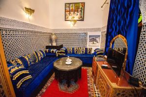 Posezení v ubytování Riad Ghita Palace