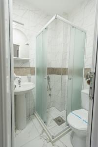 Koupelna v ubytování Vila Safir