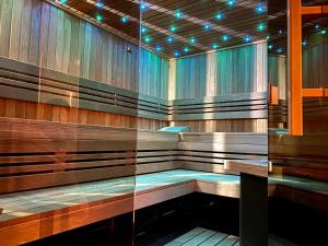 sauna con un surriscaldamento artificialalificialificialificialificialificialificialificialificialificiale di Green Garden Hotel a Praga