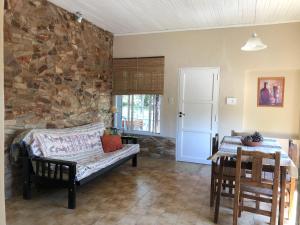 Χώρος καθιστικού στο Cabaña La Finca