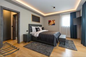 Posteľ alebo postele v izbe v ubytovaní Family Villa Mare for max 8 person with jacuzzi Kukci Poreč countryside