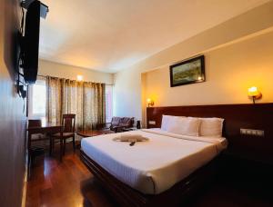 TV a/nebo společenská místnost v ubytování Hotel Jc Grand