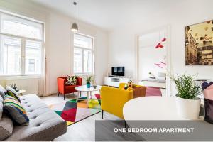 Posezení v ubytování BpR Art of Rainbow Apartments