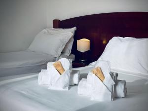 Postel nebo postele na pokoji v ubytování Hotel Hermitage